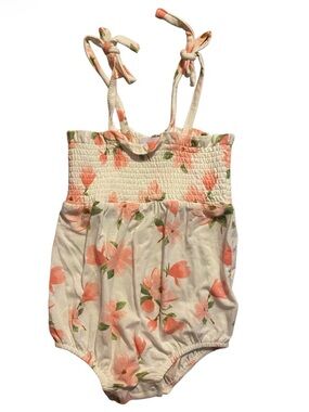 Angel Dear Floral Smocked Baby Romper NWT Size 3-6 months